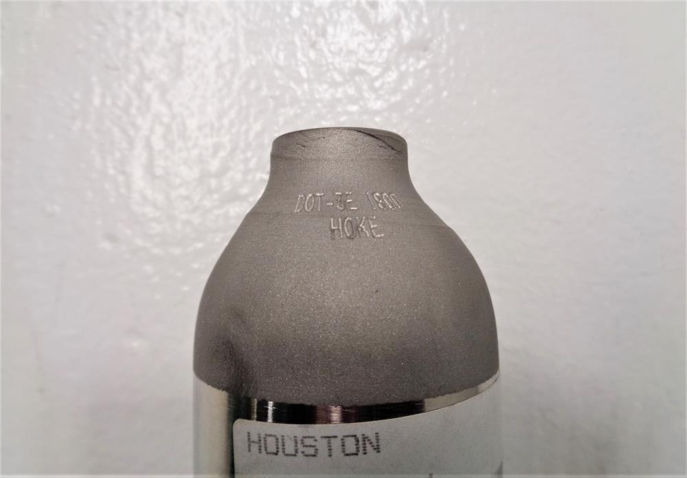 Hoke Sample Cylinder 4HD300 DOT-3E 1800, 304 Stainless Steel HOHV913611